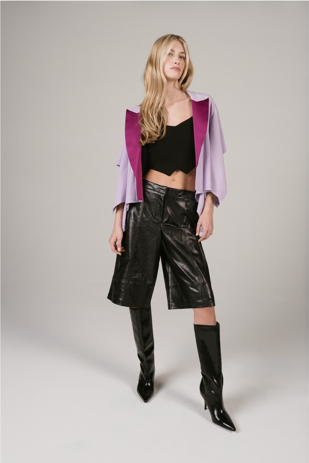 Tux Kimono - Lilac